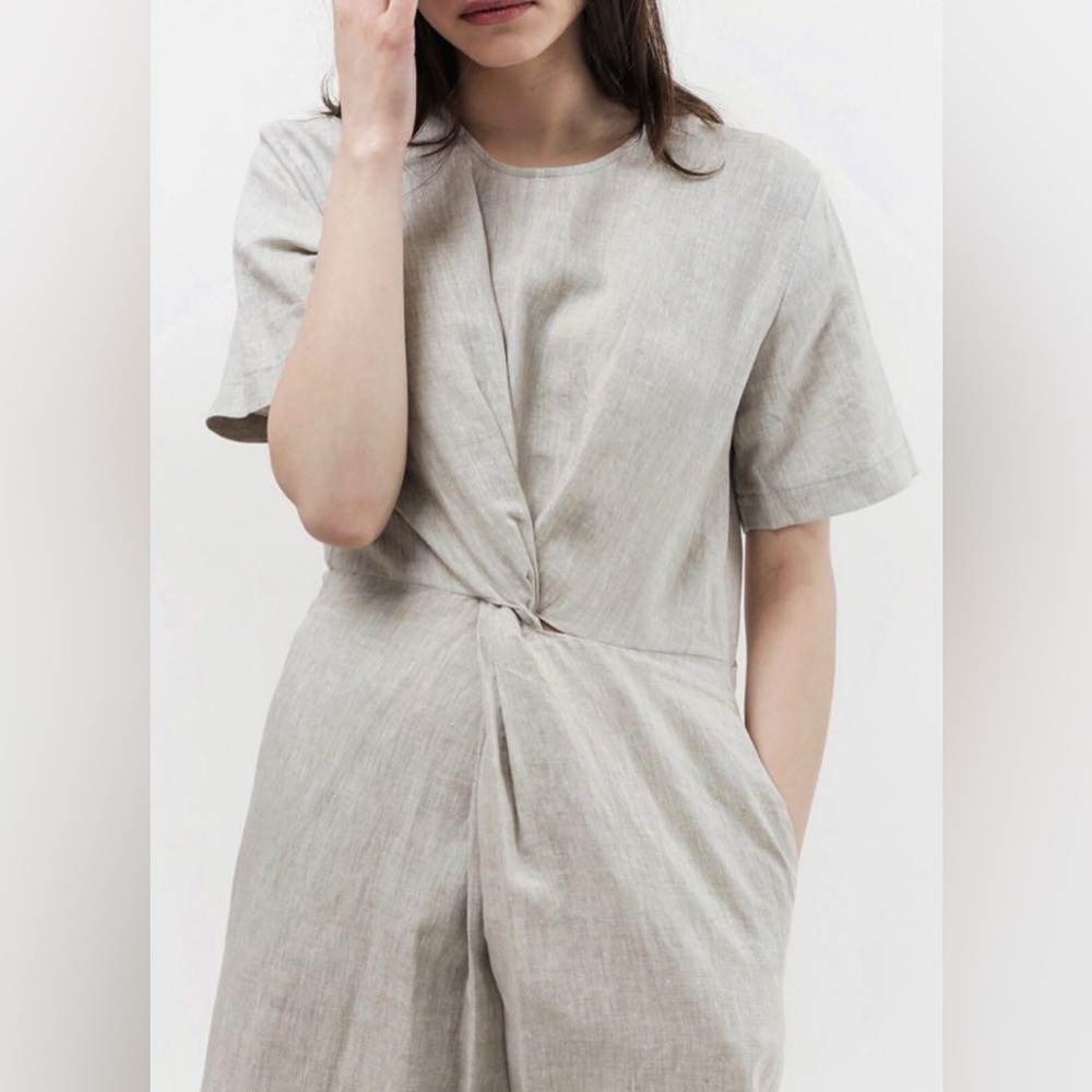 Shaina Mote Verana Jumpsuit 100% Linen 2 Euc Natural — image 8 of 8